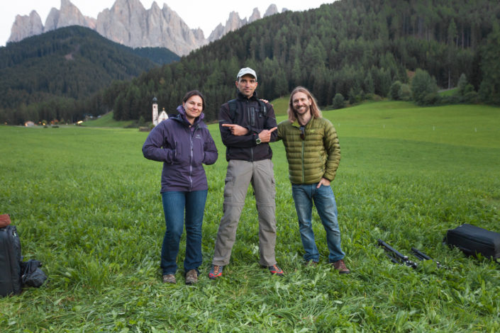Unexpected meeting with Naomi and Elia Locardi in Val di Funes